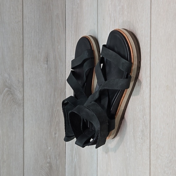 Merrell Women Juno Mid Ankle Strappy Leather Platform Sandals shoes sz 6 - Picture 2 of 11